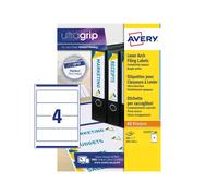 Avery JamFREE Filing Labels, BlockOut, 200x60mm, 400 Labels/Pack (L7171-100)