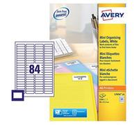 Avery labels L7656-25 Slide label Ultragrip, Jam Free 84/sht, 25 sht/pk 2100 tot