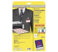 Avery L4726-20 identity badge/badge holder Paper 240 pc(s)