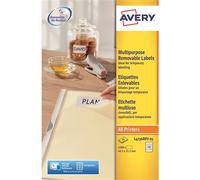 Avery L4736REV-25 self-adhesive label Rounded rectangle Removable White 1440 pc(s)