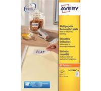Avery L4737REV-25 self-adhesive label Rounded rectangle Removable White 810 pc(s)