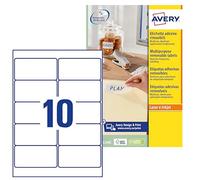 Avery Universal Labels L4744REV-25 25 sheets / 250 labels 96 x 50.8 mm White