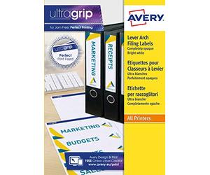 Avery L4760-25 175x Spine Labels for Ring Binders 192 x 38 mm White for Laser Printers