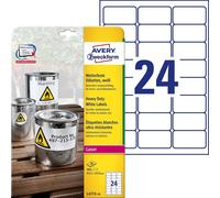 Avery White Heavy Duty Labels - Laser - L4773