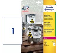 Avery L4775-20 self-adhesive label Rounded rectangle Permanent White 20 pc(s)