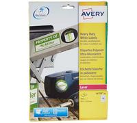 Avery Heavy Duty White Labels Laser Compatible Outdoor Industrial Use L4778-20