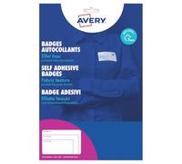 Avery L4784-20 Customisable Printable Repositionable Name Badge Labels - 27 Labels per A4 Sheet, White, 63.5 x 29.6 mm, 540 Badges Total