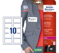 Avery L4785-20 self-adhesive label Rounded rectangle Removable White 2