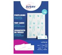 Avery L4795-20 Printable Place/Tent Cards, 2 Cards Per A4 Sheet
