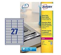 Avery Hduty Laser Lbl Silver 27X20Shts