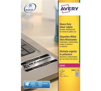 Avery L6011-20 self-adhesive label Rounded rectangle Permanent Silver 540 pc(s)