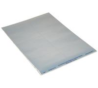Avery L6012-20 (96.0 X 50.8mm) Extra-Strong Adhesive Silver Heavy Duty Labels, 10 Labels Per A4 Sheet