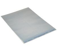 Avery L6012-20 (96.0 X 50.8mm) Extra-Strong Adhesive Silver Heavy Duty Labels, 10 Labels Per A4 Sheet