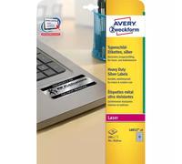 Avery L6012-20 self-adhesive label Rounded rectangle Permanent Silver 200 pc(s)