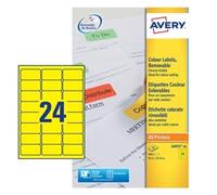 Avery L6035 Coloured Labels Laser 24 per Sheet