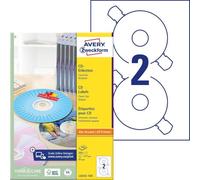 Avery labels L6043-100 Opaque full face CD labels 2/sheet, 100 sheet/box 200 tot