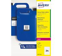 Avery L7077-20 Round QR Code Labels Ø40 mm, 480 Labels, White Film | 480 weatherproof film QR code labels with permanent adhesive, durable and easy to scan