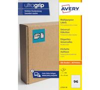 Avery L7131-10 Multipurpose Labels 20 x 20 mm, 960 Labels, White | 960 paper labels with permanent adhesive, ideal for PPWR-compliant packaging labelling