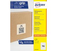 Avery L7132-30 QR Code Labels 25 x 25 mm, 2100 Labels, White Paper | 2100 paper QR code labels with permanent adhesive, easy to scan and printer compatible