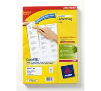 Avery Ultragrip Laser Labels 63.5x33.9mm White (Pack of 2400) L7159-100