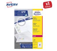 Avery L7160-250 Address Labels, 5250 Per Pack 63.5 X 38.1 mm, Permanent