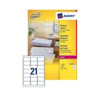 Avery L7160-250 addressing label Self-adhesive label White