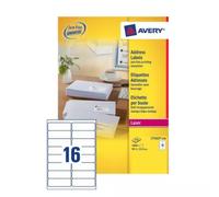 Avery L7162-250 addressing label Self-adhesive label White