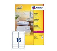Avery L7162-250 White Self-adhesive label addressing label