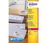 Avery Jamfree, Printable, Address Labels, Customisable, 99.1 X 38.1 mm, White, 14 Labels Per Sheet, 1400 Blank Labels Per Pack
