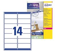 Avery L7163-100 self-adhesive label Rounded rectangle Permanent White 1400 pc(s)