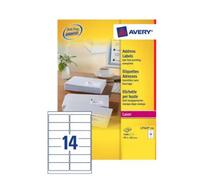 Avery L7163-250 addressing label Self-adhesive label White