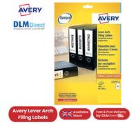 Avery L7171-25 (200 X 60mm) Lever Arch Filing Labels (Pack Of 100 Labels)