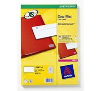 Avery L7551-25 Transparent printer label