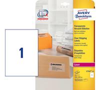 Avery L7567-25 self-adhesive label Rounded rectangle Permanent Transpa