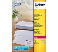 Avery L7651-25 Mini Address Labels 25 sheets - 65 Labels per Sheet