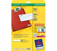 Avery Laser Labels 46x11.11mm 84 Per Sheet White (Pack of 2100)L7656-25