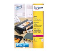 Avery L7665-25 Printable, Customisable Data Cartridge/Data Storage Labels, 24 Labels Per A4 Sheet, White