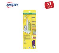 Avery L7784-25 Printable, Customisable Crystal Clear Transparent Labels, 1 Label Per A4 Sheet