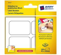 Avery Labels Block 100x Sticker 45x30mm Klebe-Zettel Lettering Notes