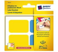 Avery Labels Block 100x Sticker 45x30mm Klebe-Zettel Lettering Sticky