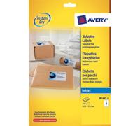Avery J8166-25 Inkjet Parcel Labels 99.1mm x 93.1mm - White (150 Labels)