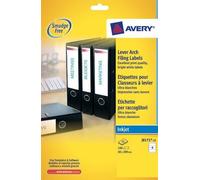 Avery Inkj L/Arch Filing Labels 4 Per Sheet Wht (Pack of 100) J8171-25