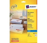 Avery Inkjet Mini Labels 45.7x25.4mm 40 Per Sheet White (Pack of 1000) J8654-25