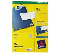 Avery J8659-25 Printable, customisable Mini Filing Labels, 270 Labels Per A4 Sheet, White