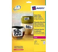 Avery labels L4778-20 Heavy duty/weatherproof 48 labels/sheet, 20 sht/pk 960 tot