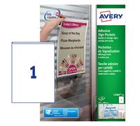 Avery Sign Pockets L7083-10 - A4 (221 x 304 mm) Transparent Adhesive, Repositionable Pack of 10