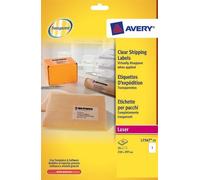 Avery Laser Parcel Label 1 Per Sheet Clear (Pack of 25) L7567-25