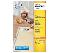 Avery Removable Labels 48 Per Sheet White (Pack of 1200) L4736REV-25