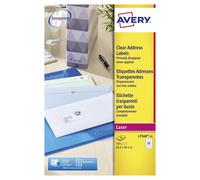 Avery L7560-25 Transparent printer label