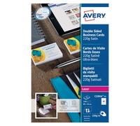 Avery Laser Business Cards Dbl-Sided Satin Wht (Pack of 250) C32016-25